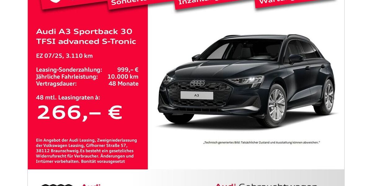 Audi A3 3.110 km 31.471 &euro; Bremerhaven 27576