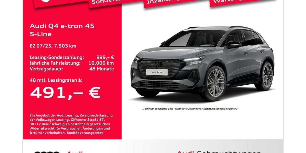 Audi Q4 e-tron 7.503 km 49.141 &euro; Bremerhaven 27576