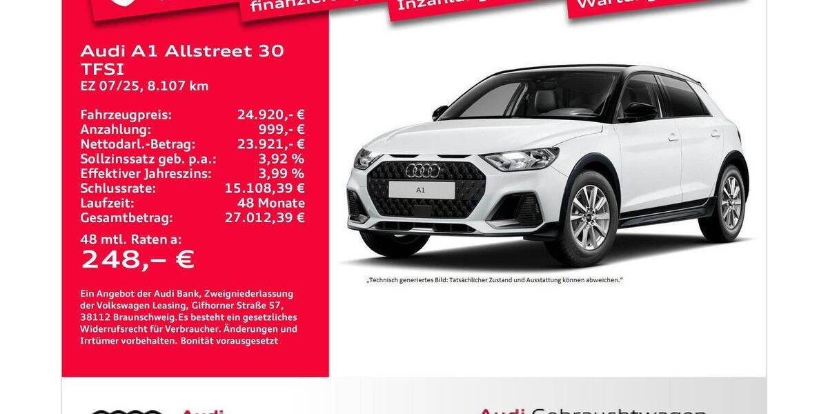 Audi A1 8.107 km 24.921 &euro; Bremerhaven 27576